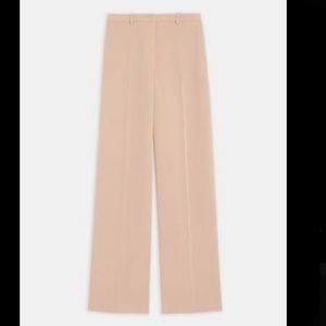 Theory Wide Trouser in Crepe, Size 6